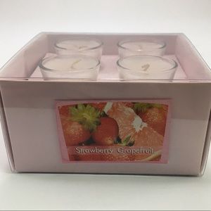 New Strawberry Grapefruit Pink Mini Votive Candles